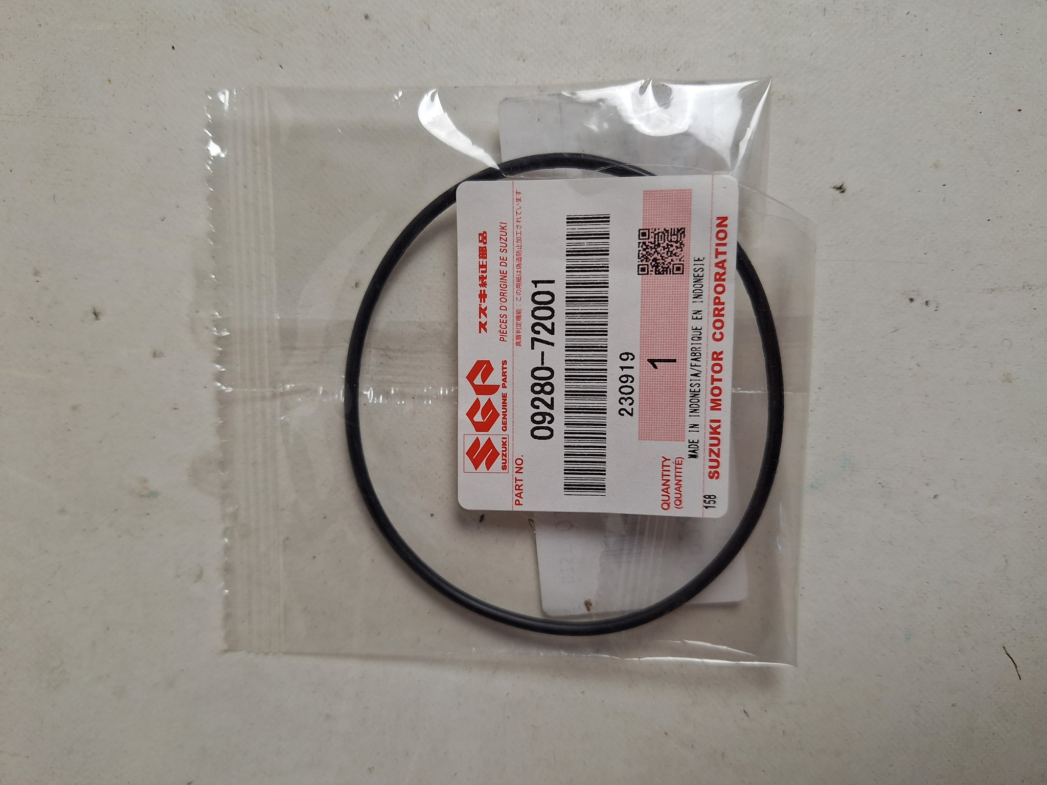 Picture of SUZUKI  ORING  09280-72001